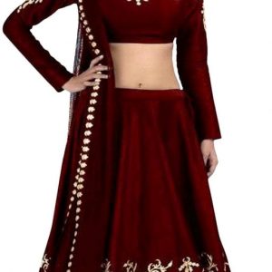 Girls Lehenga Choli Ethnic Wear Embroidered Lehenga, Choli