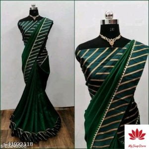 Abhisarika Voguish Sarees Vichitra Silk With Blouse Piece