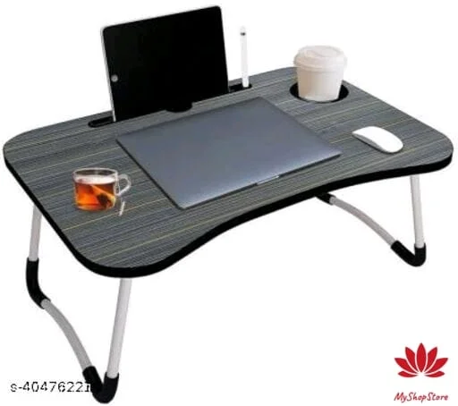 Classy Study Table Black Color Wooden