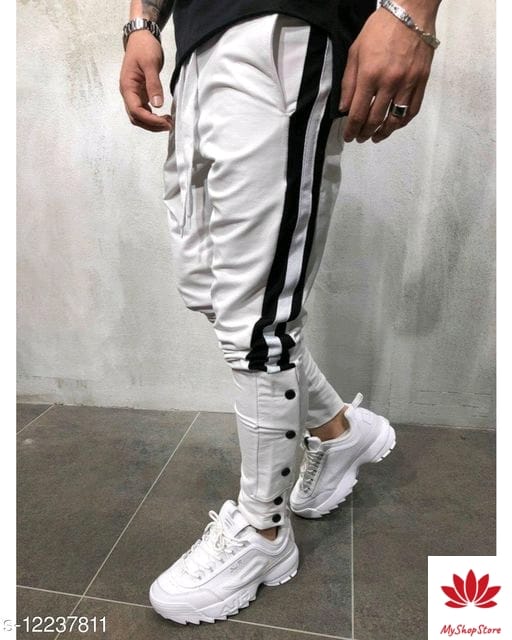 Mens Off-white Lycra Track Pant Manufacturer Supplier from Jaipur India