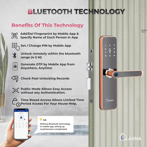 Best Smart Door Locks For Home - Lavna Digital Door Lock - Image 5
