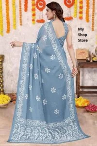 Women Best Dress from Saree with Blouse Piece 3