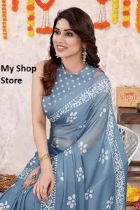 Women Best Dress from Saree with Blouse Piece 4
