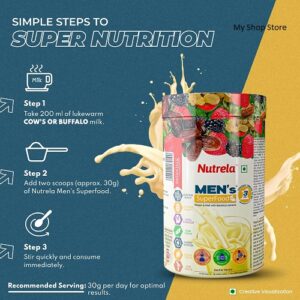 Best Health Food Nutrela Men Super Foods Protein Powder 400g 6