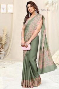 Saree store near me Latest Traditional Plain Saree 2024 1