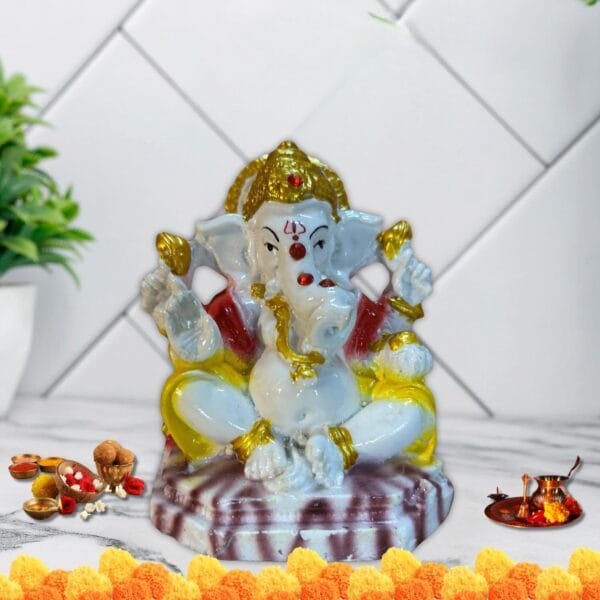 Best Ganesha Idol Figurine - Best Diwali Sale White In Color 2024 - Image 4