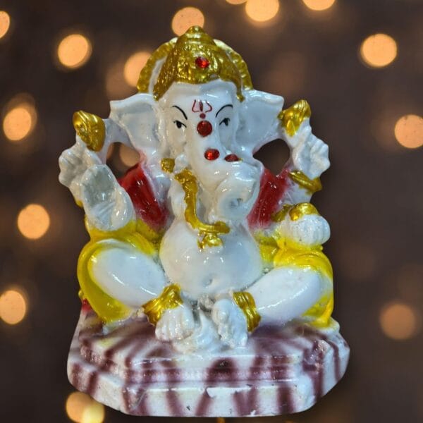 Best Ganesha Idol Figurine - Best Diwali Sale White In Color 2024 - Image 3