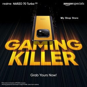 Realme Narzo 70 Turbo 5G Yellow Color 6GB 128GB 1