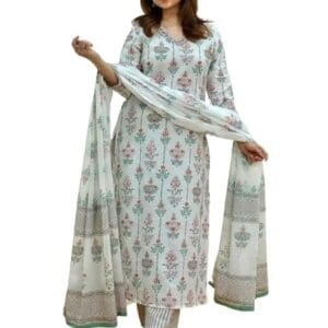 My Store - Women Latest Design V Neck Kurta Pant Set 2024
